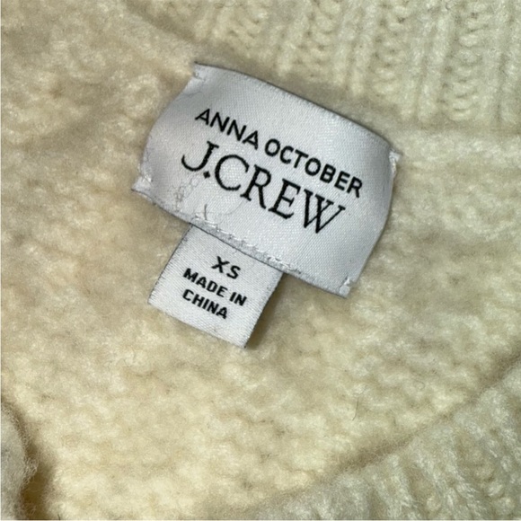 J. Crew x Anna October 100% Wool Limited Edition Cable Knit Sweater - Picture 6 of 7